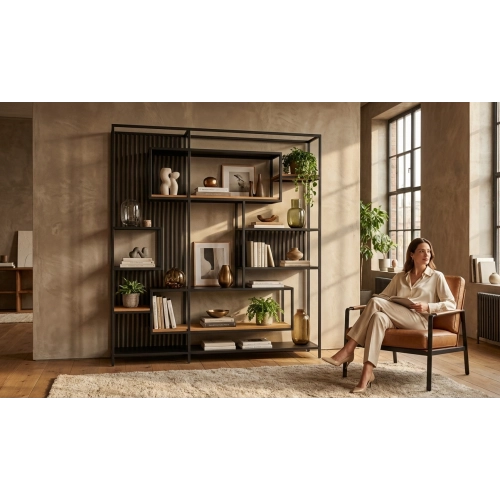 REGAŁ NA KSIĄŻKI METALOWE  RNK-138